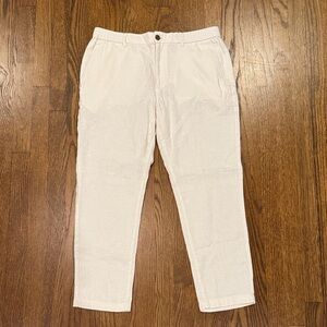 NWT - Banana Republic Men's Linen Light Tan Chinos